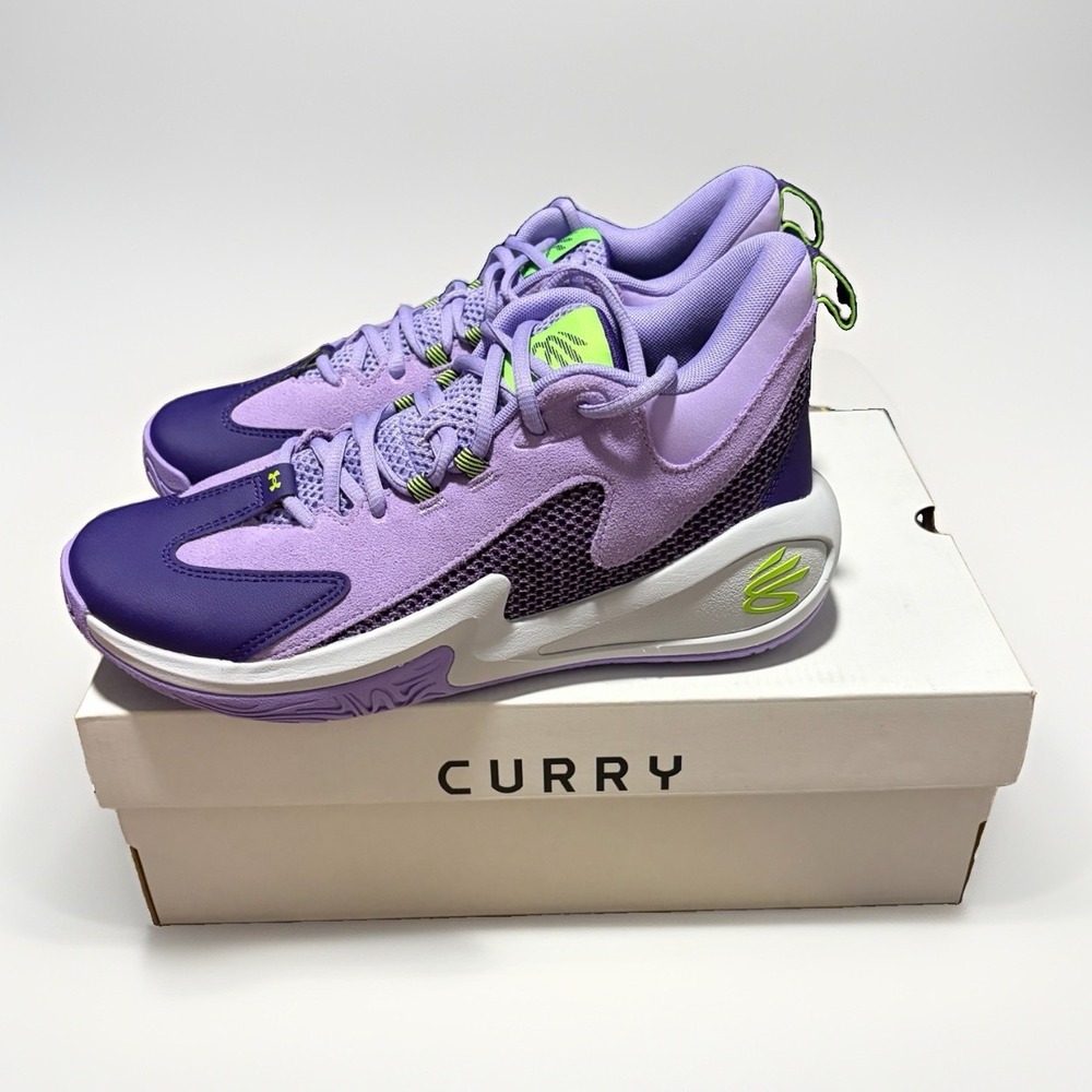 Basketball Shoes Size 9 Men's Under Armour Curry 3Z25SDE Purple Violet Sneaker